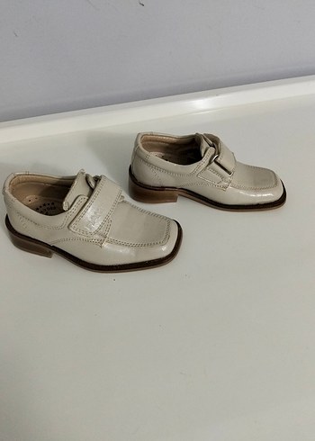 Bej Erkek Çocuk Klasik Tokalı Ayakkabı - Görsel 2