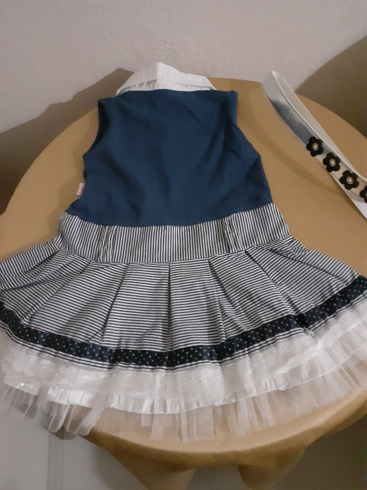 Tül detaylı elbise - Görsel 4