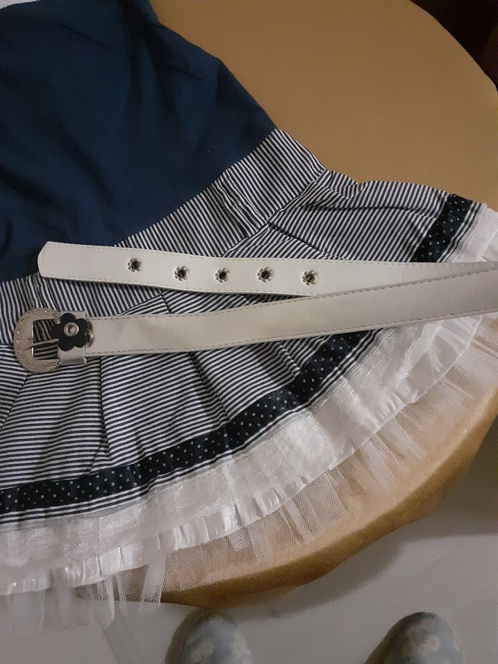 Tül detaylı elbise - Görsel 5