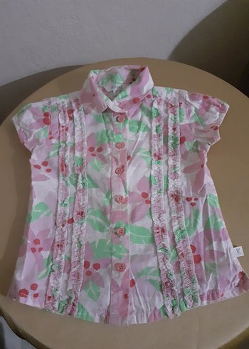 Pembe Bağlamalı Kısa Kollu Bebek Kız Takımı - Görsel 4