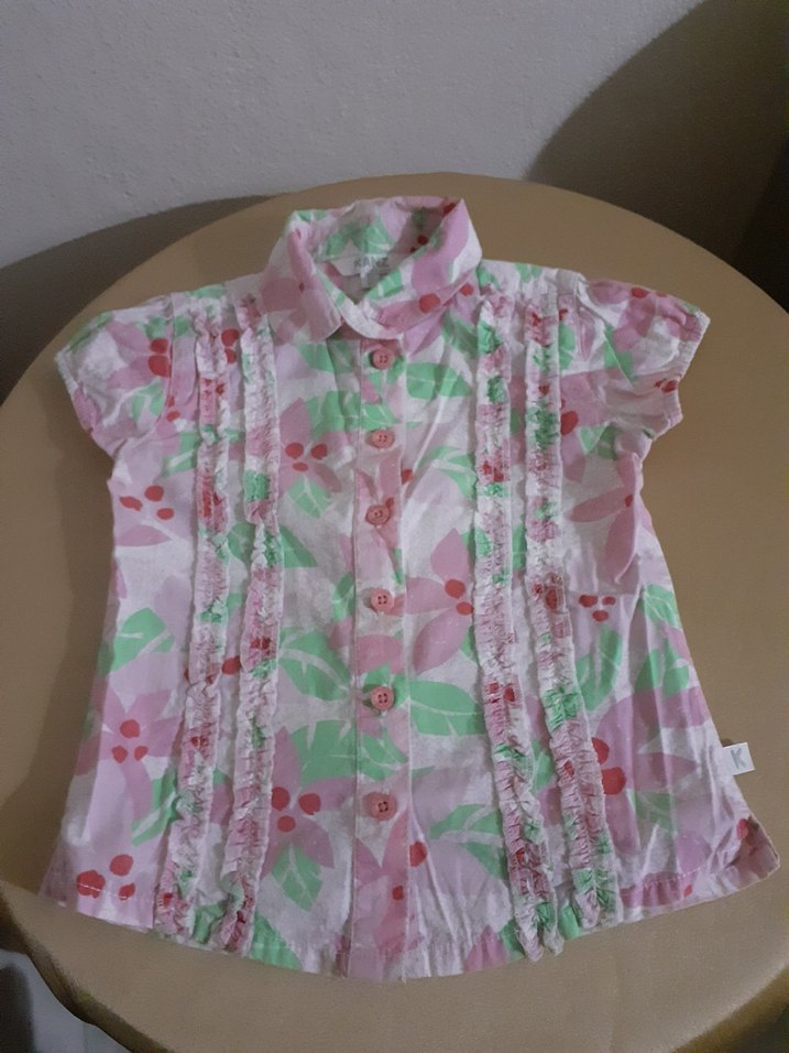 Pembe Bağlamalı Kısa Kollu Bebek Kız Takımı - Görsel 4