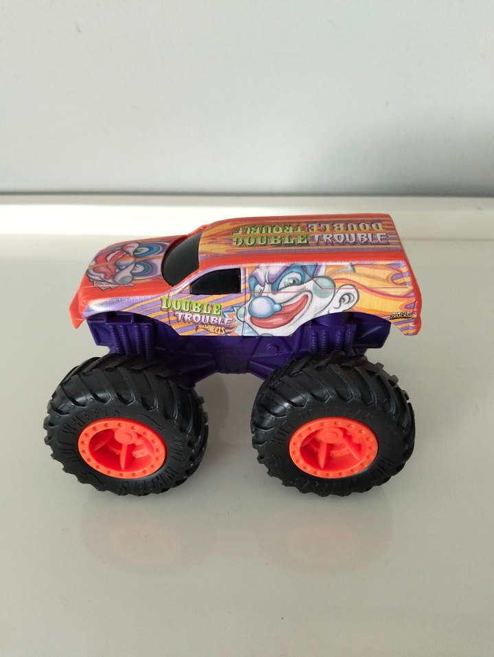 Renkli Büyük Tekerlekli Hotweels Araba - Görsel 3