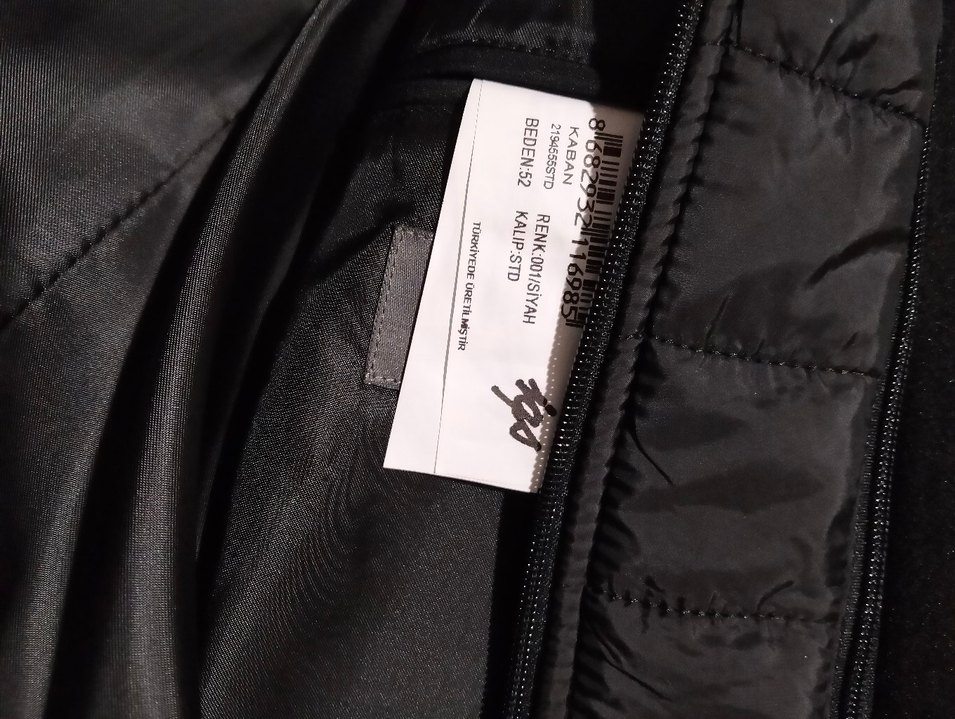 Erkek Siyah Kaban İGS - Görsel 5