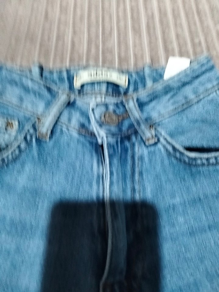 Açık Mavi Geniş Paça Denim Jean — görsel 2/9