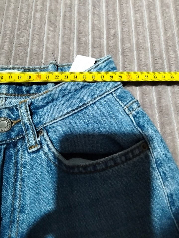 Açık Mavi Geniş Paça Denim Jean — görsel 3/9