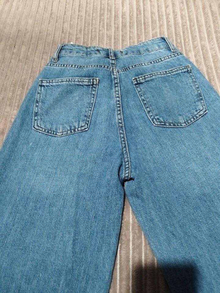 Açık Mavi Geniş Paça Denim Jean — görsel 5/9