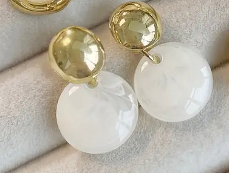 Vintage Zarif Sedef Küpe - Görsel 2