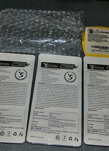 Motosiklet Fren Balatası uyumlu modeller açıklamada 3 çift 6 ade - Görsel 8