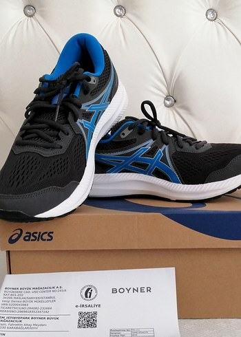 ASİCS GEL-CONTEND 7 Erkek Siyah-Mavi Koşu Ayakkabısı - Görsel 3