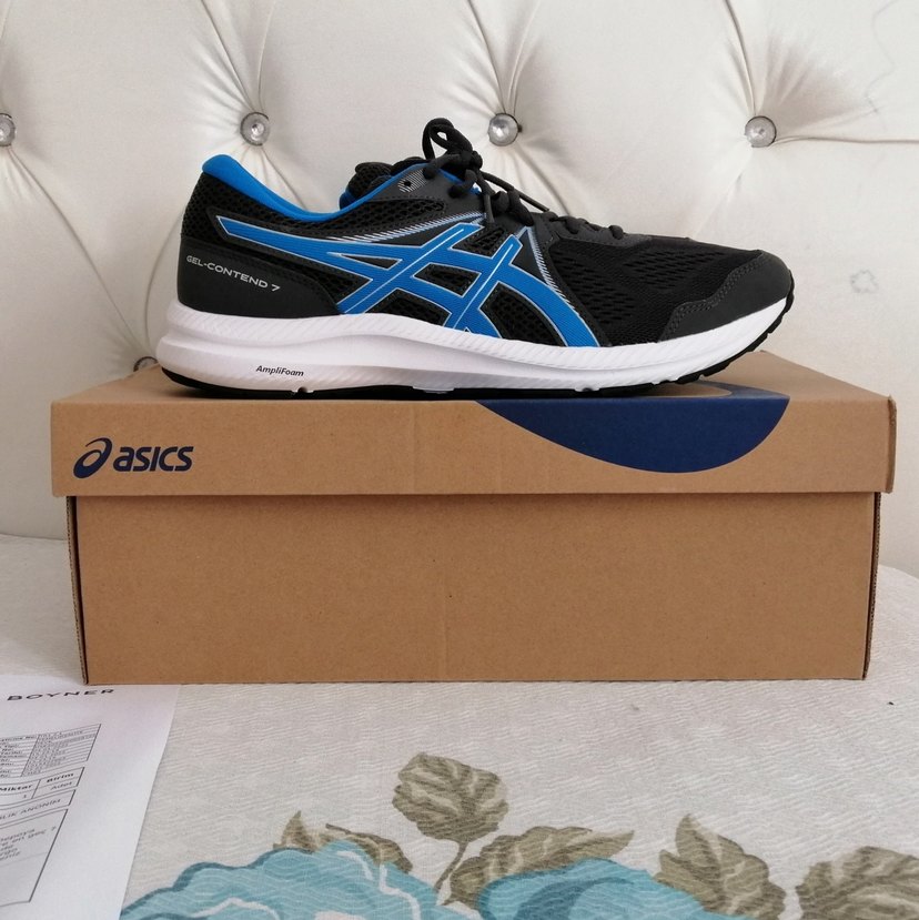 ASİCS GEL-CONTEND 7 Erkek Siyah-Mavi Koşu Ayakkabısı - Görsel 5