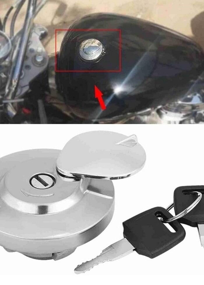 Motosiklet Kilitli Benzin Depo Kapağı - Görsel 3