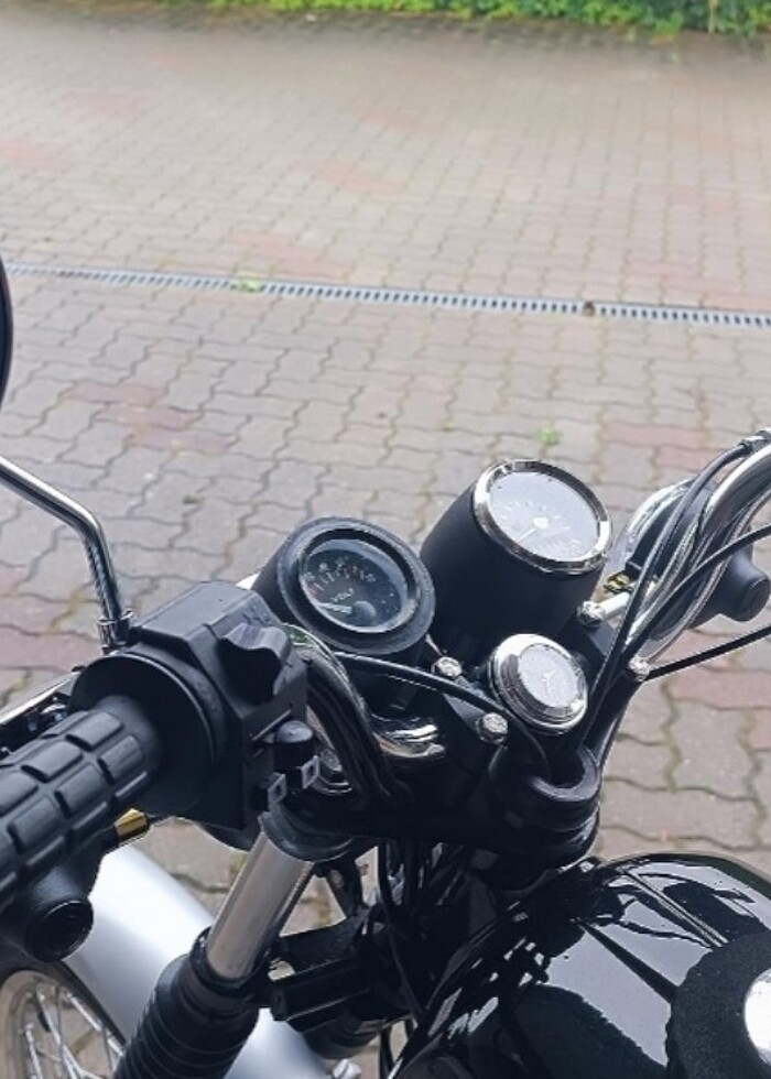 Motosiklet kaliteli çiftli gümüş renk dikiz Ayna - Görsel 5