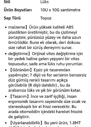 Toyota Uyumlu Vites Topuzu - Görsel 7