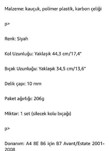 Audi A4, 8E, B6, B7 uyumlu Silecek takımı set - Görsel 9