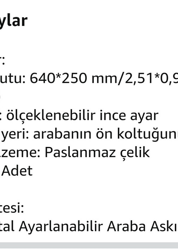 Araç içi, Koltuk elbise Askılığı - Görsel 5