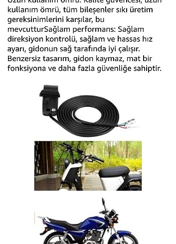 Scooter ve Motosiklet Gaz Kolu & Kelebeği - Görsel 6