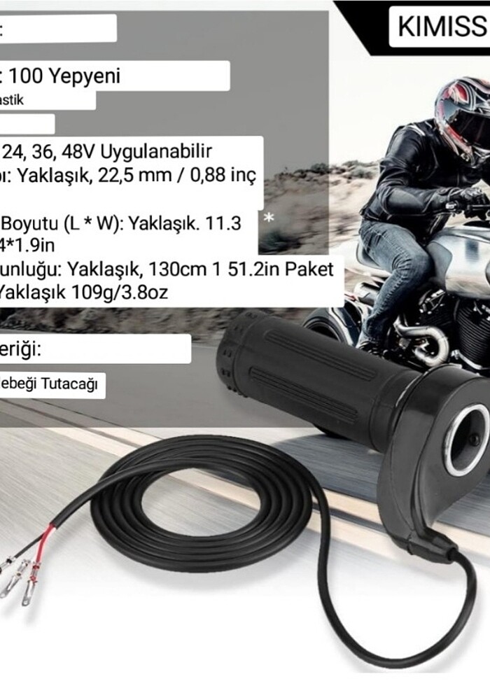 Scooter ve Motosiklet Gaz Kolu & Kelebeği - Görsel 5