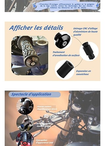 Motosiklet Gidon ucu Koruma Kapağı - Modifiye - Görsel 9