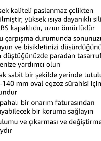 Motosiklet Egzoz Koruma Halkası - Görsel 9