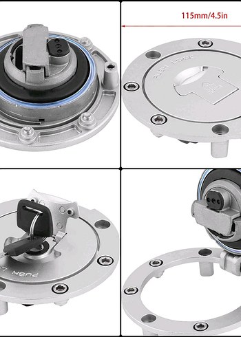 Honda Motosiklet Yakıt Deposu Kapağı Anahtarlı - Görsel 7