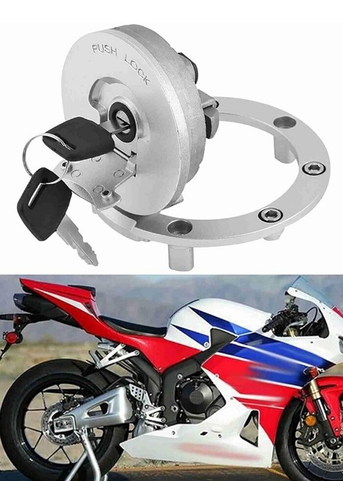 Honda Motosiklet Yakıt Deposu Kapağı Anahtarlı - Görsel 4