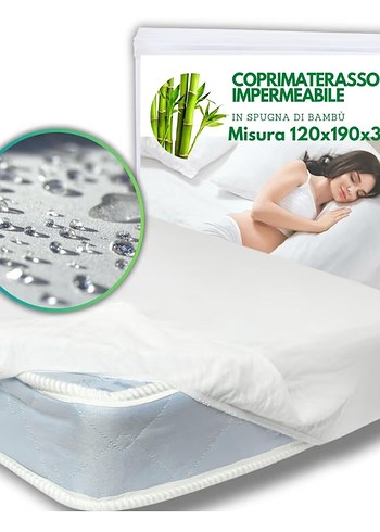 Bambu Malzeme Su Geçirmez Yatak Koruyucu 120x190x30= 1.5 Kişilik - Görsel 2