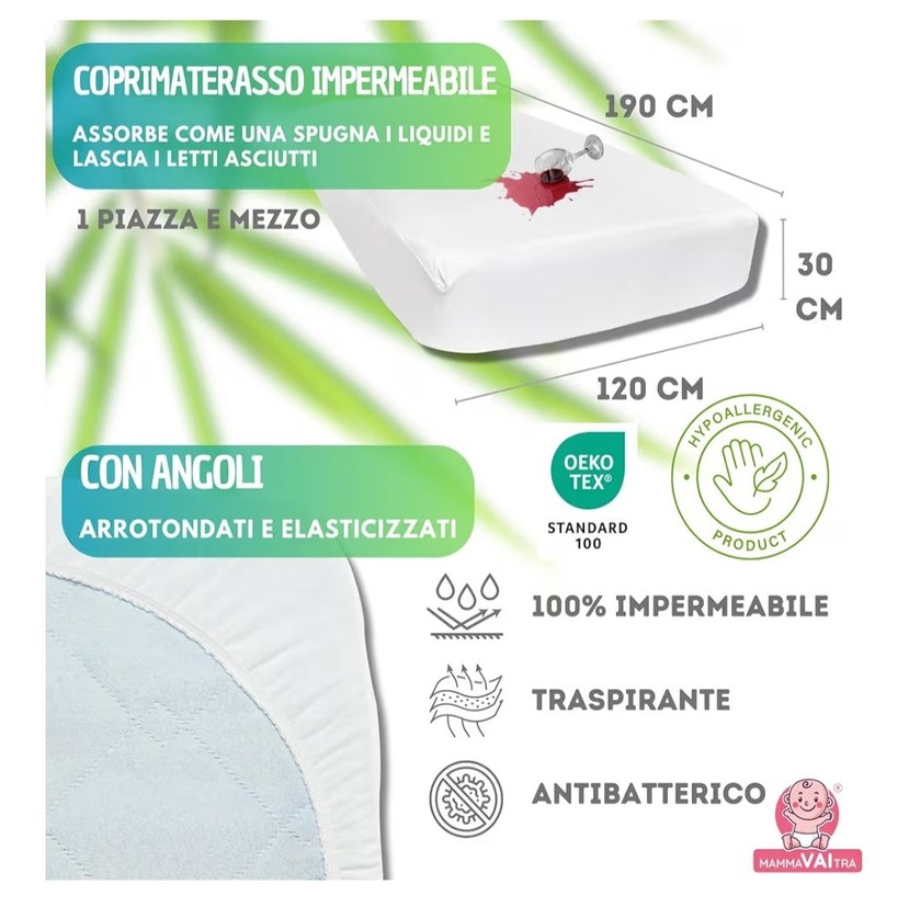 Bambu Malzeme Su Geçirmez Yatak Koruyucu 120x190x30= 1.5 Kişilik - Görsel 5