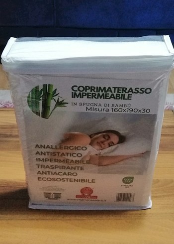 Bambu Malzeme Su Geçirmez Yatak Koruyucu 160x190x30 Çift Kişilik - Görsel 2