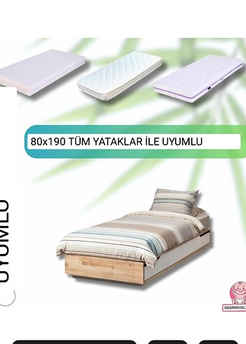 Bambu Malzeme Su Geçirmez Yatak Koruyucu 80x190x30 Tek Kişilik - Görsel 10
