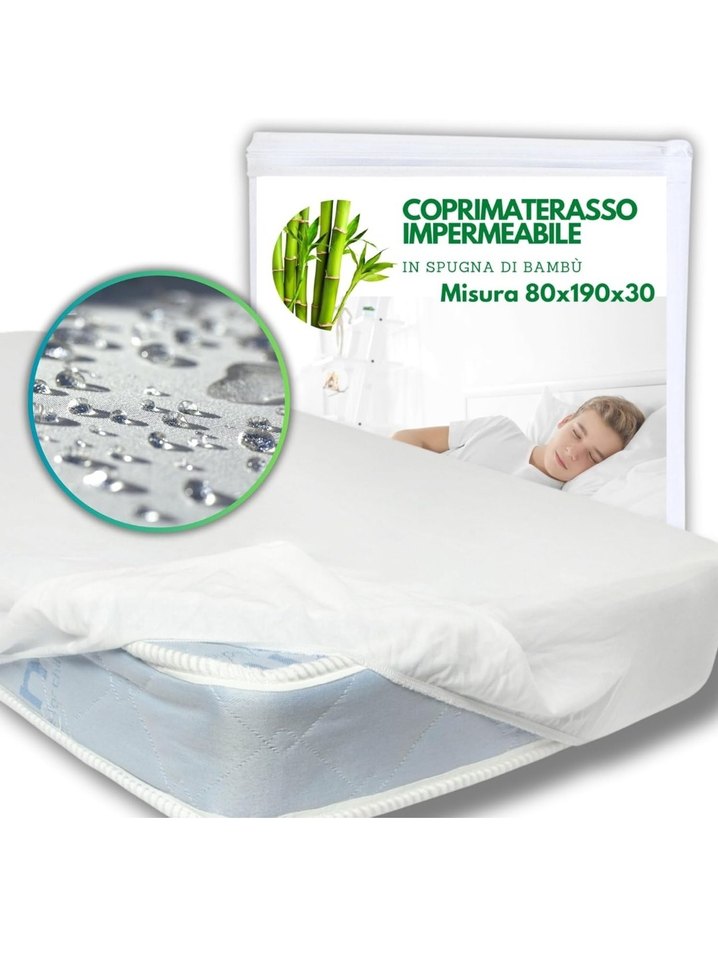 Bambu Malzeme Su Geçirmez Yatak Koruyucu 80x190x30 Tek Kişilik - Görsel 4