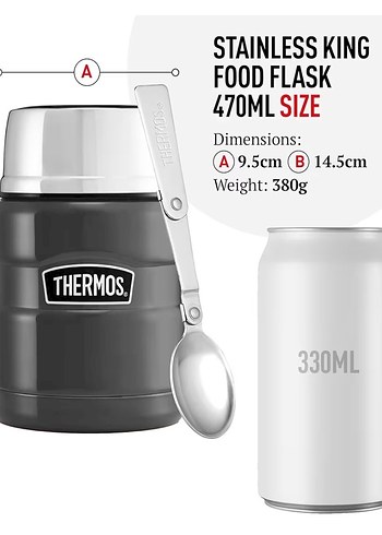 Thermos SK3000Paslanmaz Çelik Yemek Termosu 0.47L sıfır/faturalı - Görsel 4