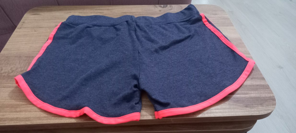 Mavi Mini Hamile Spor Şortu - Görsel 2