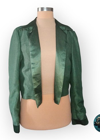 Kadın Haki Midi Boy Ofis Ceket - Görsel 2