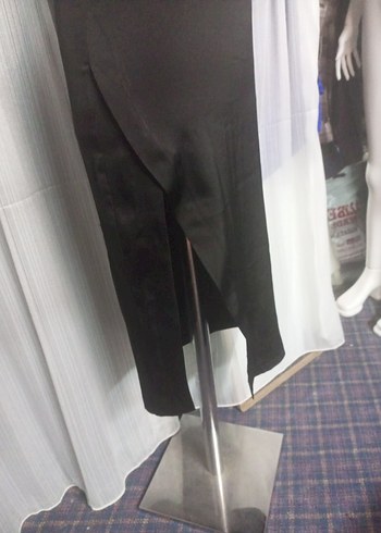 Uzun Siyah  Kadın Midi Etek - Görsel 5