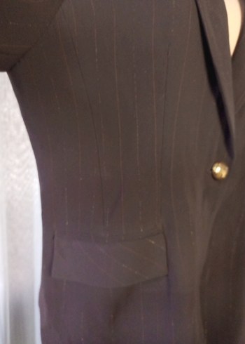 Kahverengi Kadın Ofis Blazeri - Görsel 4