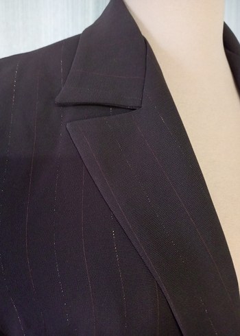 Kahverengi Kadın Ofis Blazeri - Görsel 5