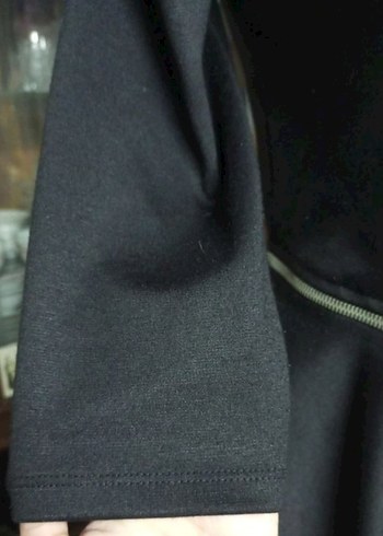 Siyah Kemerli Kısa Kadın Blazer Ceket - Görsel 6