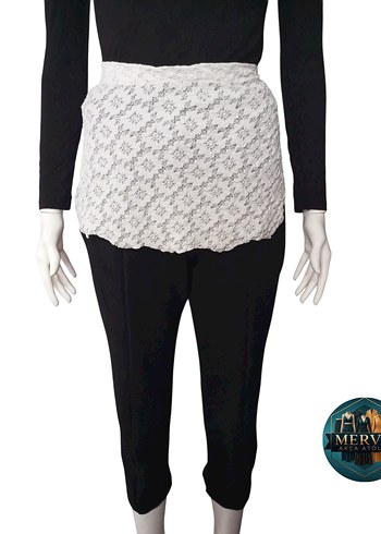 Özel Tasarım Dantel Detaylı Pantolon - Görsel 2