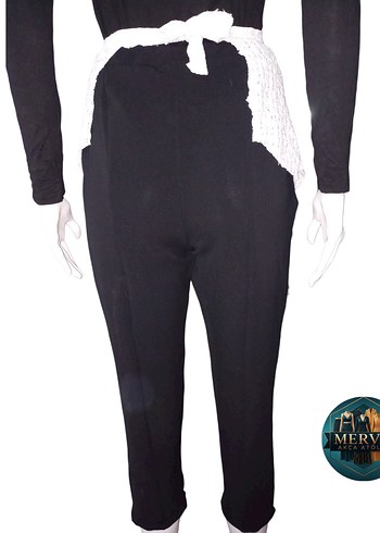 Özel Tasarım Dantel Detaylı Pantolon - Görsel 3