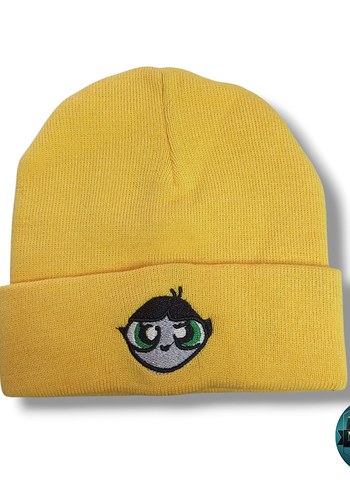 Powerpuff Girls Buttercup Sarı Bere - Y2K Tarz - Görsel 2