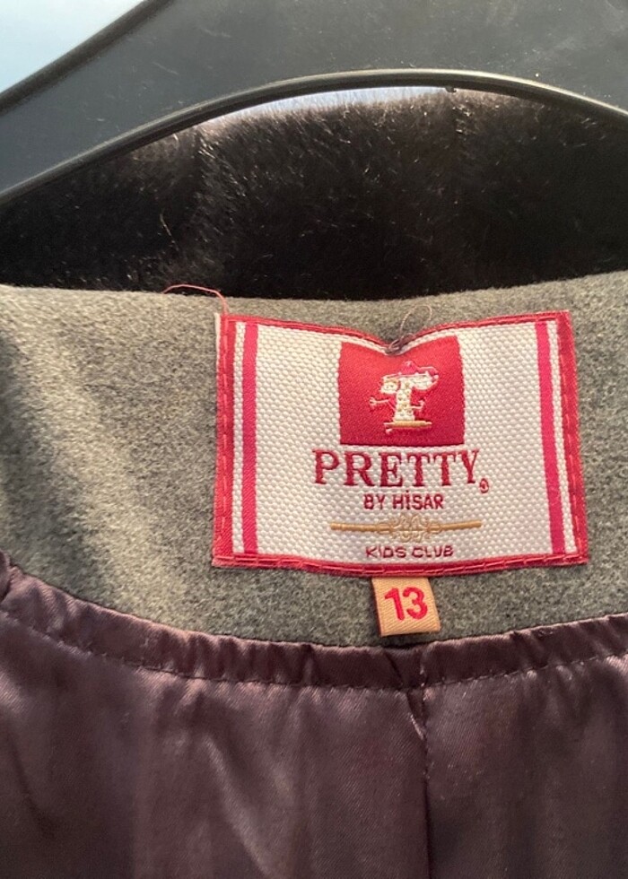 Kız çocuk Kaşe Kaban 12-13 Yaş (Sıfır Ürün) - Görsel 3