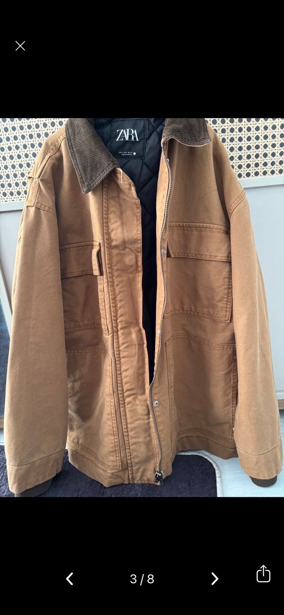 Zara Kahverengi mont - Görsel 3
