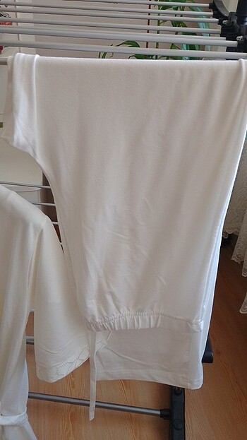 s Beden beyaz Renk Logsa pijama setti H'B marka 