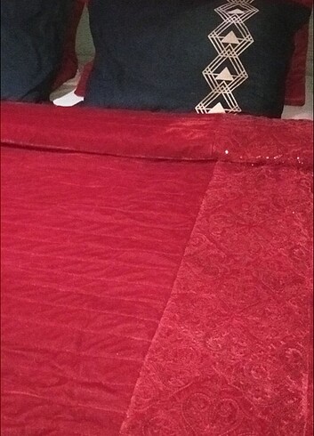 Beden Kadife payet yatak örtüsü