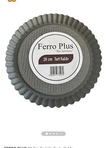 Aluminyum tart kalibi saglam urun 28cm