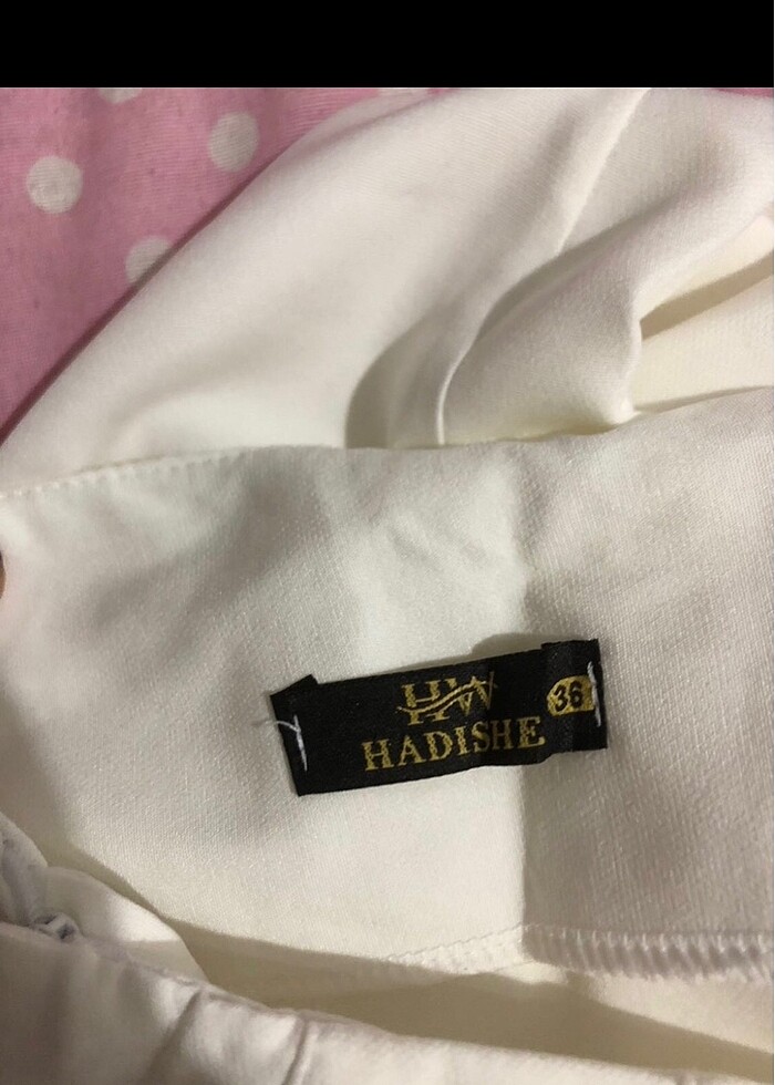 Beyaz kumaş pantolon - Görsel 3