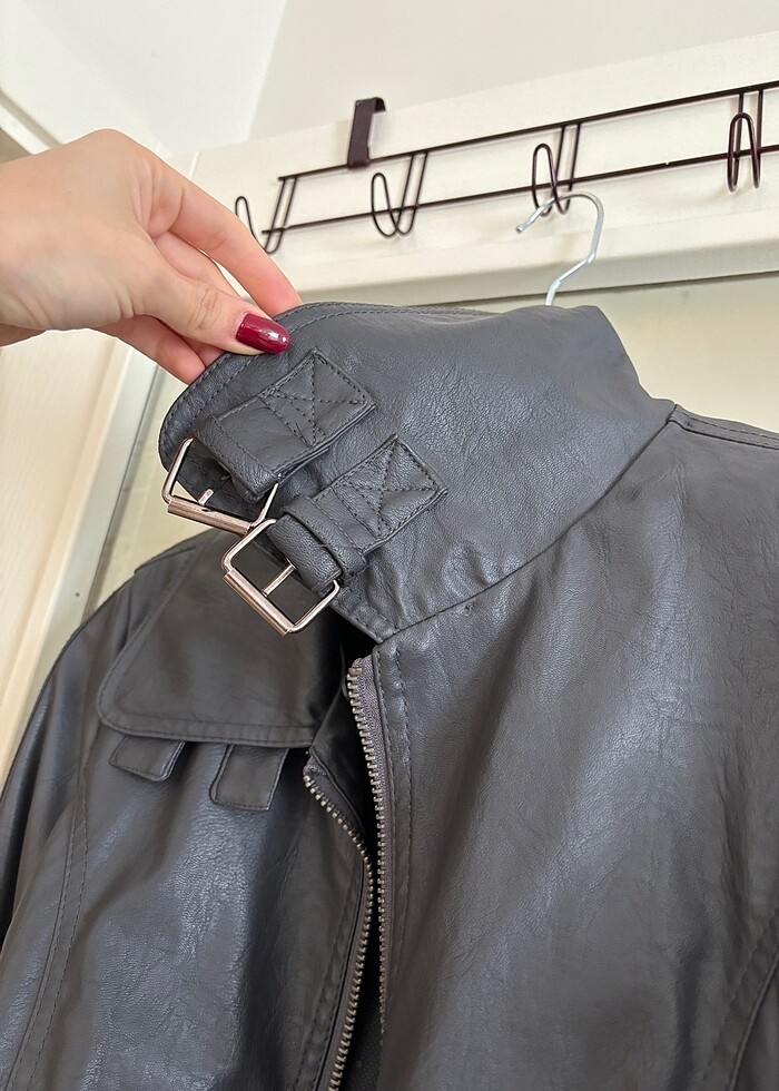 Suni Deri Ceket - Görsel 2