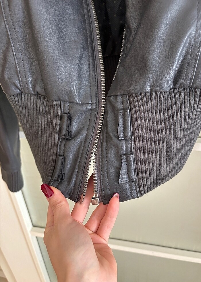 Suni Deri Ceket - Görsel 3