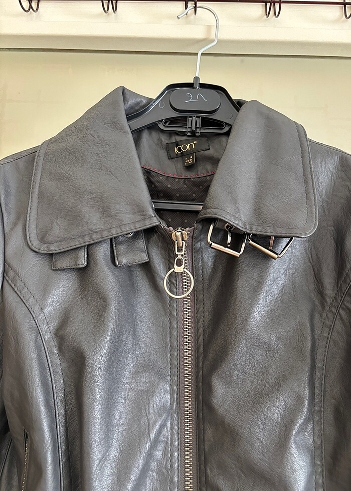 Suni Deri Ceket - Görsel 4