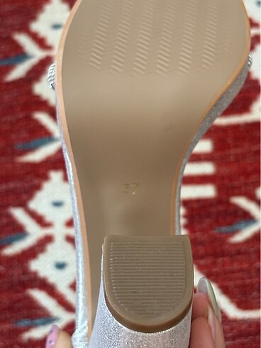 Gümüş Abiye Topuklu Ayakkabı - Görsel 5